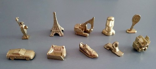 Lot pièces métal doré - lot,