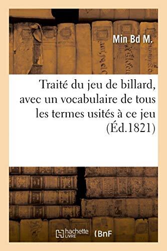 Traite jeu billard avec - traite, du