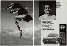 1985 ALFA ROMEO Spider & GTV Vintage Original 4 page Print AD Convertible sport