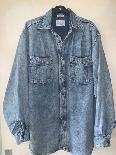 Chemise jean homme oversize - chemise,