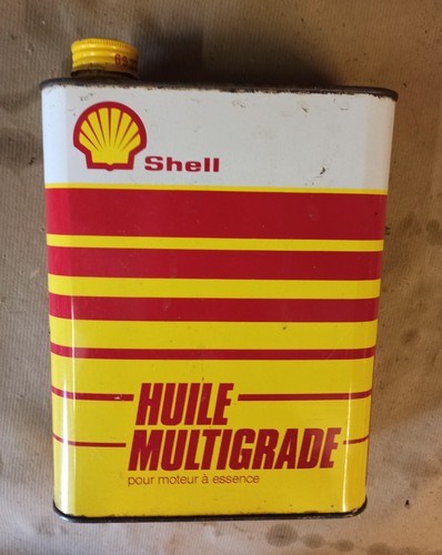Ancien bidon huile shell - 💚ancien,