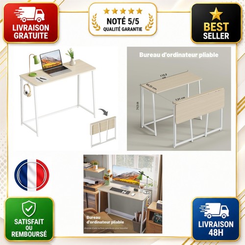 Bureau pliant ordinateur