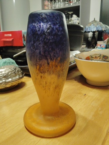 Pied lampe pate de verre - en,