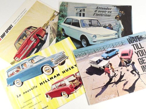 Sunbeam hillman brochures - &,