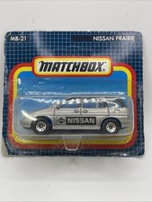 Matchbox Mb21  Nissan Prairie Silver Carded Pack Unopened