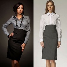 Jupe Crayon NIFE SP02 Noire ou