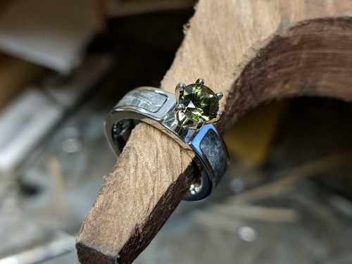 Authentic 6mm wide meteorite - wide,