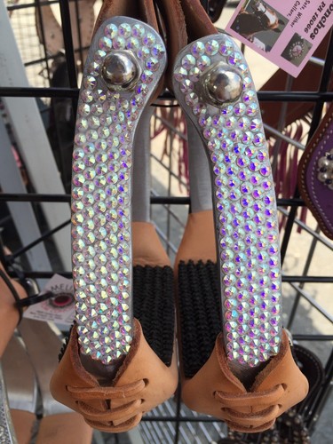 Western bling offset stirrups - bling,
