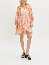 Maje Robe Femme Voile de Coton