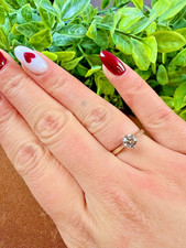 Bague solitaire en or 18K et