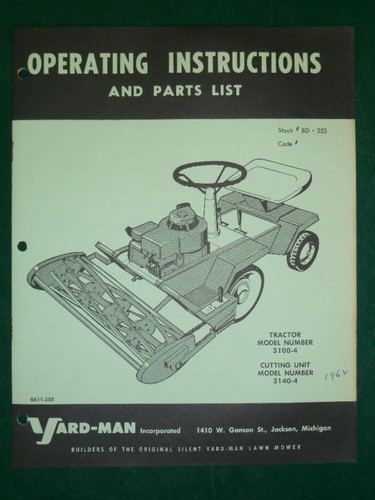 Yard man riding mower - yard-man,