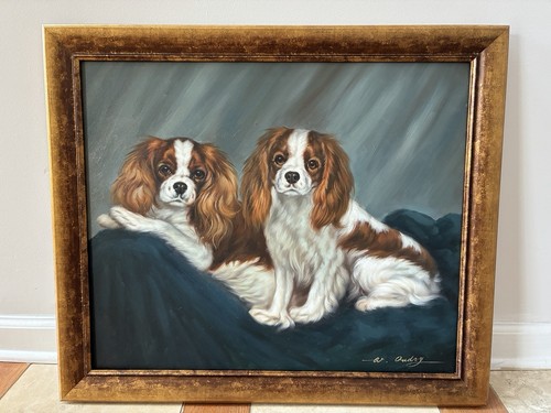 Vintage oil painting two - painting,