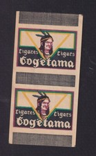 Antique Matching Label Belgium BN149633 Cigar Cogetama Indian