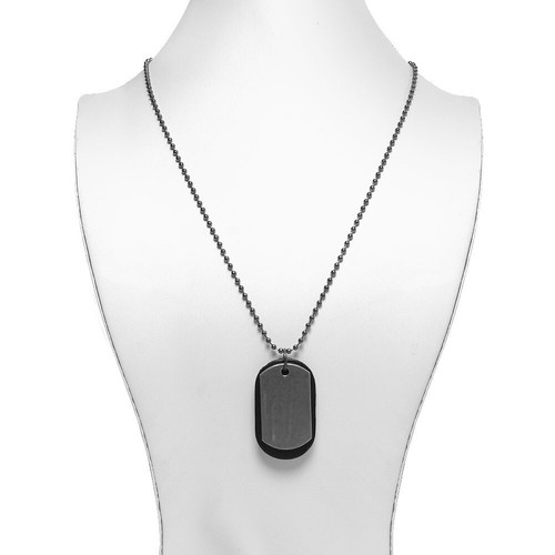 Dog tag chaîne - acier, inox