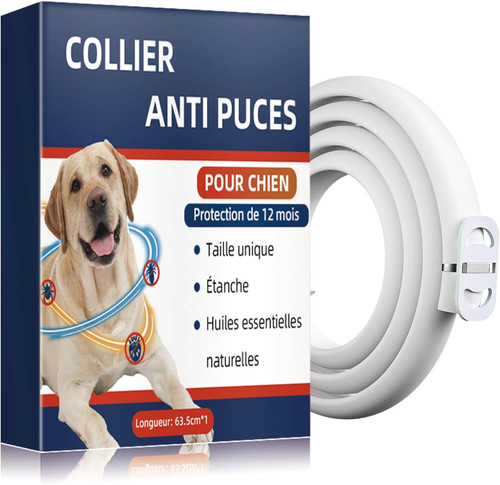 Collier anti puces tiques - collier,