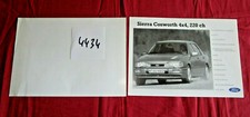N°4434 /  FORD Sierra  Cosworth 4x4, 220 CH / prospectus en français 