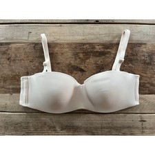 Victoria's Secret PINK Marzipan Script 34A Wear Everywhere Lined Strapless Bra