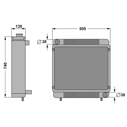 Radiateur pour deutz - radiateur,