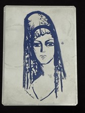 ancienne plaque MATRICE kees VAN DONGEN l'espagnole spanish matrix