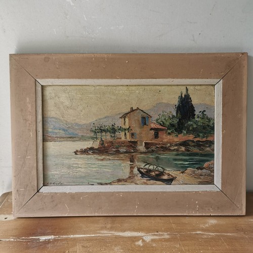 Peinture huile sur bois - sur,