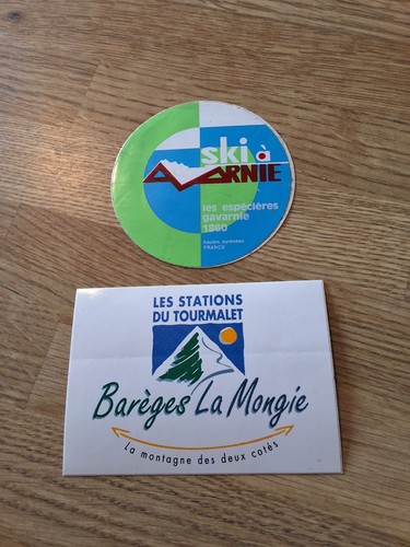 Old sticker mountain ski
