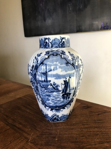 Joli vase faïence moulin - faÏence,