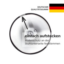 2/4 x 37-39 cm | Protection de sol pour tabouret de bar | Protection contre les rayures en caoutchouc | Anneau de protection/anneau de sol