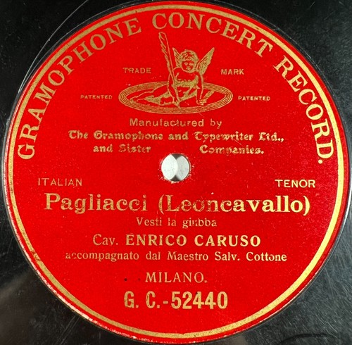 Caruso pagliacci monoface 78 - pagliacci,
