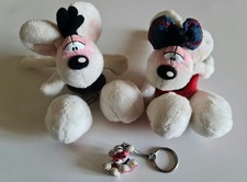 2 peluches Diddl et Diddlina + 1 porte-clés offert