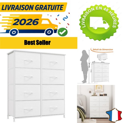 Commode tiroirs tissu - commode, en