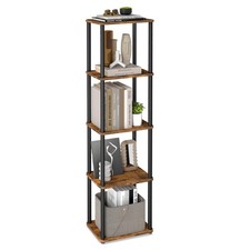 Bibliothèque, Étagère à 5 Niveaux, Assemblage Ultra-Rapide sans Outils, Étagè...