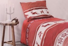 Venecia Accueil Housse de Couette en Flanelle Noël Cerf