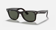 Ray ban Classique Wayfarer RB 2140 902/58 Tortue W / Vert Polarisé Verres 50mm