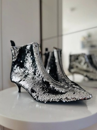 Zara neuf argent sequin - zara,