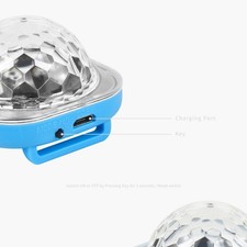 Lampe boule disco portable LED