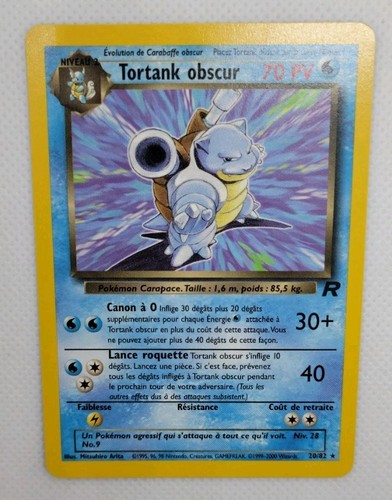 Carte pokémon tortank - carte,