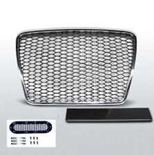 CALANDRE CHROME ET NOIR BRILLANT LOOK RS6 POUR AUDI A6 C6 2005-2011