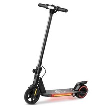 Trottinette Électrique Enfant Moteur 130W 16km/h Autonomie 10km LED Colorés Noir