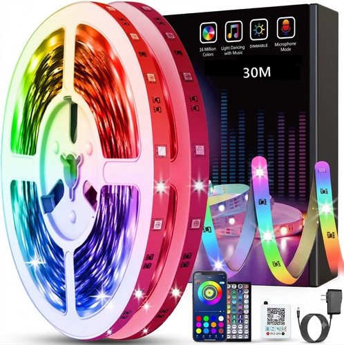 Ruban led 30m multicolore rgb - led,