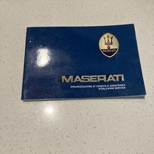 Maserati Biturbo Libretto Post Vendita Worldwide Service Book