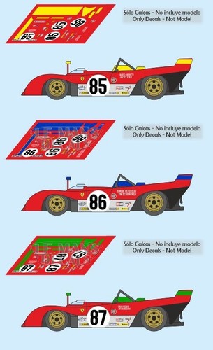 Décals ferrari 312pb - décals,
