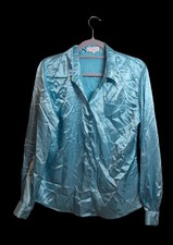 Chemise satin Etam – Bleu