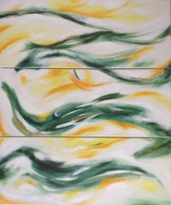 Triptyque tableau toile Fil du