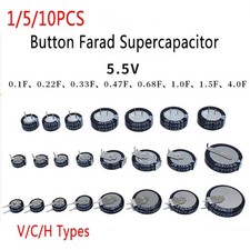 5pcs V Types 5.5V 0.1F 0.22F