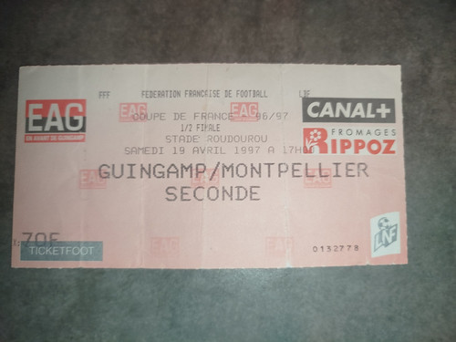Ticket football guingamp - ticket,