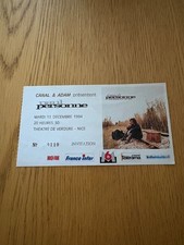 billet ticket place de concert  paul personne