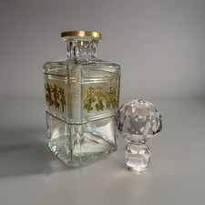 Val St Lambert Danse de Flore Crystal Decanter 10” Signed (flaw)