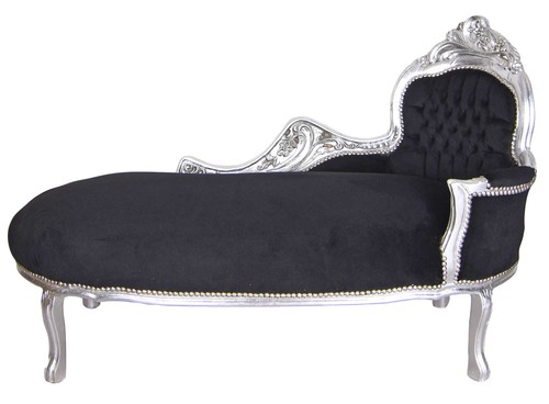 Canapé baroque noir - canapé,