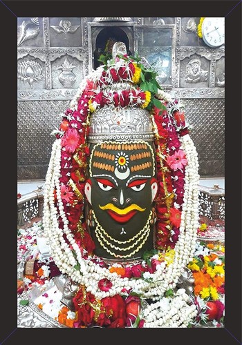 Toile mahakal peinture avec - peinture,