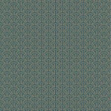 Rasch Majorelle Cube Géométrique 3D Papier Peint Or Sarcelle Texturé Non Tissé Rouleau